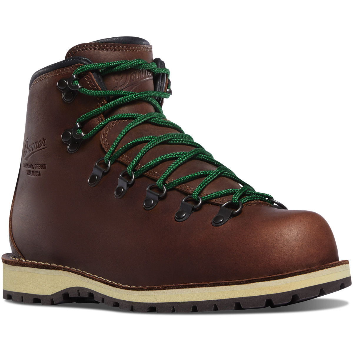 Danner Womens Mountain Pass Hiking Boots Dark Brown - YFZ120789